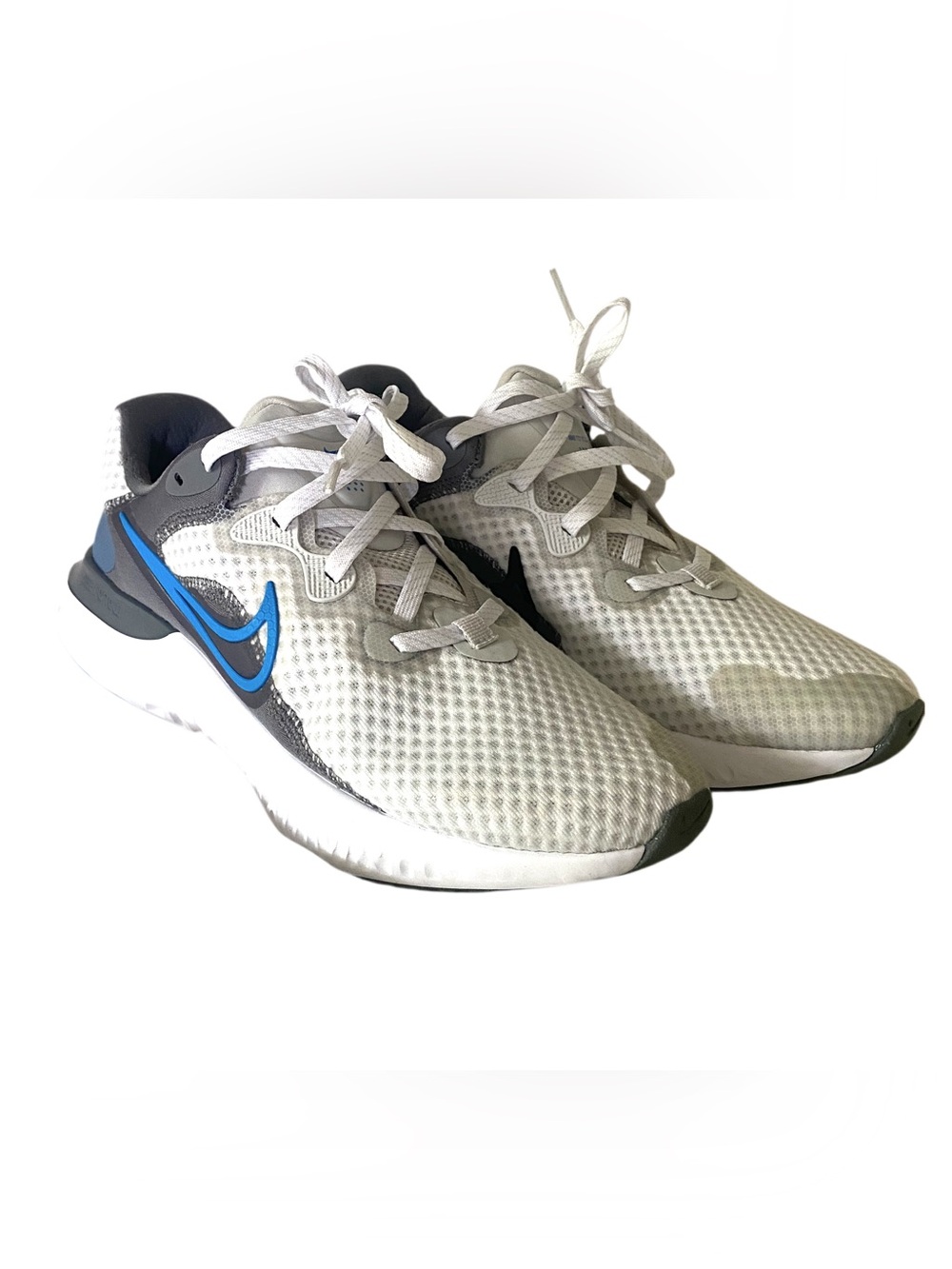 Nike Men’s RENEW Run 2 CU3504-003 size 8 white blue